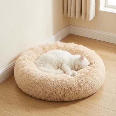 Coussin pour Chat beige rond et enveloppant