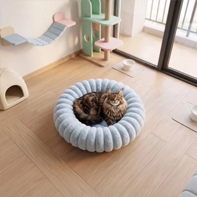 Coussin pour Chat bleu entretien facile