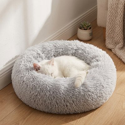 Coussin pour Chat gris rond et enveloppant