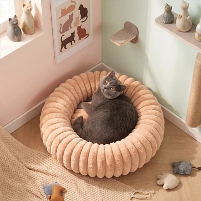 Coussin pour Chat marron esthétique