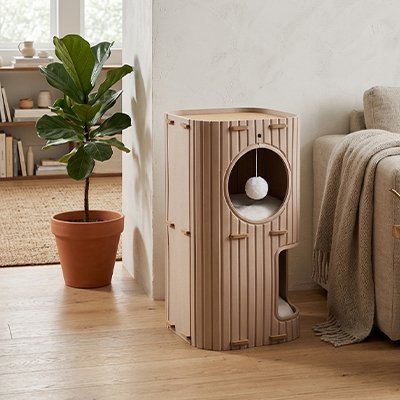 Niche pour  chat cylindrique