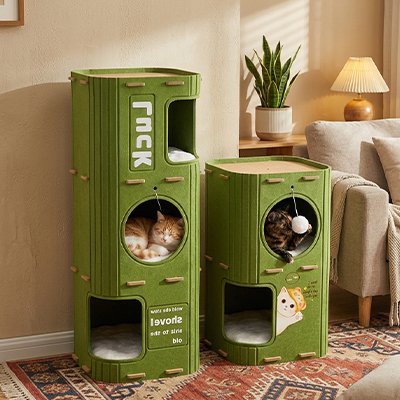 Niche pour chat paliers multiples