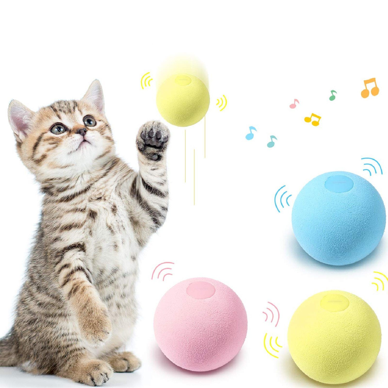 SmartBall™ - Balle intelligente d'apprentissage pour chat - Bien-être du chat